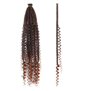 LIGHTER 10pcs Ombre Color Synthetic Dreadlock Extension Reggae Style 24 Inch Hippie Dreads DIY Long Hand Crocheted Braids Hair American