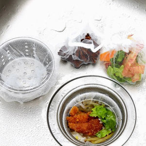 Kitchen Sink Filter Net Vegetable Washing Pool Garbage Bag Slag Separation Anti Blocking Sink Basket Bag