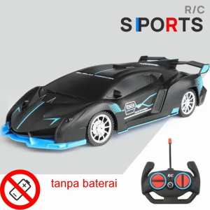 Leiao UT【🔥Best Choice 🔥】Mainan Mobil Remot Control Sports Car 1/18 Scale Mobil Mainan Anak laki laki Electric Remote Control Toy Vehicle High Speed with Headlights for Kids Christmas Gifts USB Remote Control Car