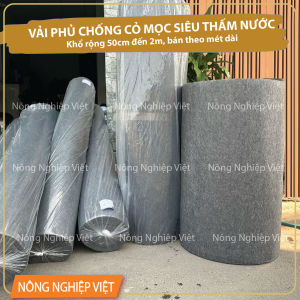 Nguyên cuộn 50cm 60cm 75cm 1m 1.2m 1.5m 2m - dài 100m -  Vải địa chống cỏ mọc 120gsm