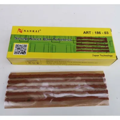1 PAK 5 LBR karet tambal ban tubles NANKAI REFILL Isi TUBLESS PROMO