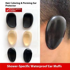 GUERBEIS ที่ครอบหูกันน้ำสำหรับการย้อมผมมืออาชีพสำหรับใช้ในร้านเสริมสวยและใช้ในบ้านครอบคลุมหูป้องกันสำหรับอาบน้ำและจัดแต่งทรงผม