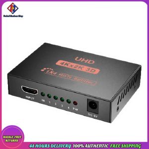 4 Way HDMI Splitter 3D Video Switcher with HDCP Support for HDTV DVD PS3 Xbox and Multiple Devices