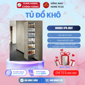 Tủ đồ khô cánh mở GrandX XPR.400T cho tủ kho cao rộng 400mm giải pháp lưu trữ đồ khô gọn gàng