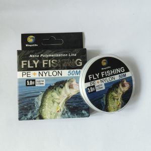 Bingolife Senar Pancing Kecil 0.053mm 1kg Senar Pancing Kuat 0.37mm 40kg Terbang Senar Pancing Putih Fly Fishing Line PE + Nylon