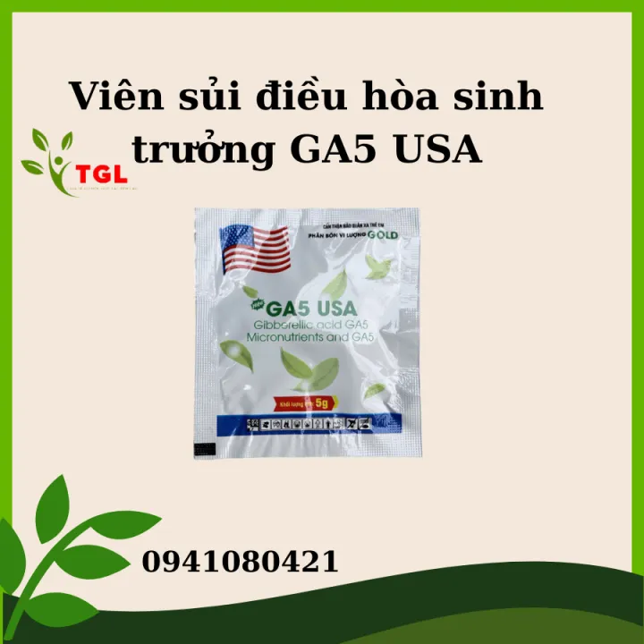 Chất điều hòa, kích thích tăng trưởng cho cây trồng GA5 USA - dạng viên ...