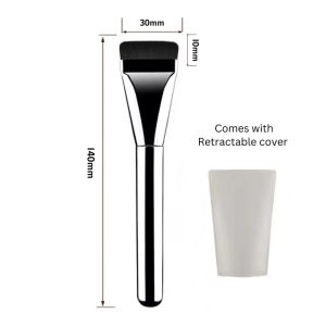 Flat Head Foundation & Concealer Brush | Korea Makeup Tool for Contour & Face Mask | CHIC&CO.