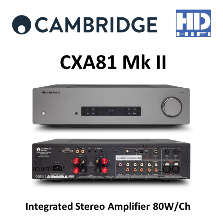 thumbnail image 2 of Cambridge Audio CXA81 Mk II Integrated Amplifier – Lunar Grey (Open Box – Unused) 2 of 3