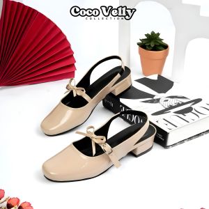 Sepatu Kerja Pantopel wanita 3 cm  kekinian viral retail COCO VELLY