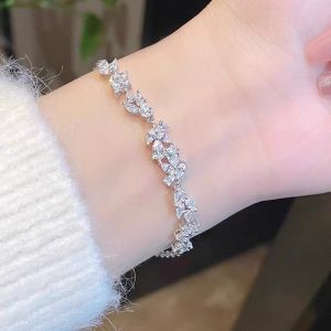 AE Dây chuyền nụ cười phong cách Zhao Yingzi dành cho nữ mặt dây chuyền zircon thiết kế độc đáo dây chuyền xương quai xanh cao cấp sang trọng nhẹ nhàng.