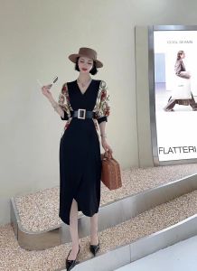 Đầm Lụa Dáng Dài Kèm Nịt - ROSA R71 Full Size M L XL Sang Trọng