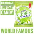Noshers Hartbeat Lime Salt Candy with Vitamin C 120grams (Pouch) World Famous Delicious Candy. 