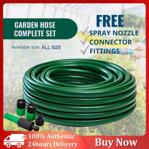 【FAST Delivery】Water Hose PVC Pressure washer Garden Hose set Heavy duty 1015202540 Meter
