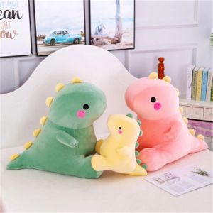 New Hot 25cm Baby Hug Doll Kawaii Dinosaur Plush Doll Cartoon Stuffed Animal Dino Toy for Kids Sleep Pillow Home Decor