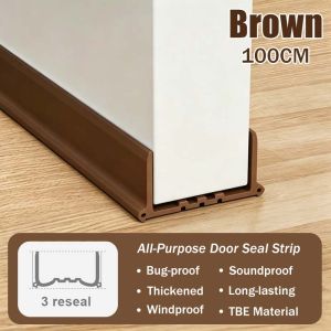Door Seal Strip Draft Stopper Weather Stripping Self Adhesive For Door Bottom Gap Seal Block Noise Dust Wind