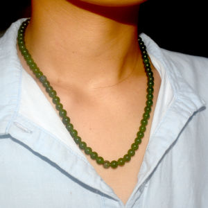 Vòng chuỗi hạt đá mã não xanh đeo cổ