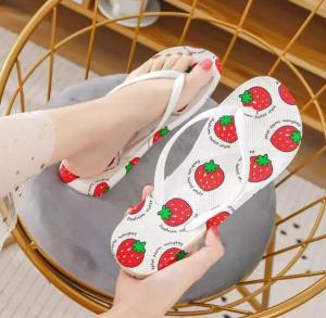 S+Sandal Wanita Motif Strawberry - Jepit Murah - Jepit Santai - Trendy - Jepit Wanita Termurah - Jepit Wanita Murah - Jepit lucu Murah - Jepit Murah lucu -  Jepit Wanita Dewasa - Jepit lucu