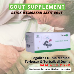 GOUT SUPPLEMENT - NATURAL DETOX CLEAN TEA - DETOX TEA ORGANIC SLIMMING - TEA FOR GOUT - BANTU SEMBUHKAN GOUT - ANTILIP TEA