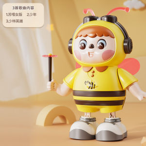 Electric Dancing Bee Toy Light and Music Walking Toys Baby Educational Toys Birthday Gift Mainan Bayi