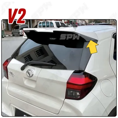 Perodua Axia Facelift (2023-2026) V2 ACE Spoiler Gear Up OEM Rear Spoiler Wing Lip Top Spoiler ABS 2K Paint All New Axia FL 2023 2024 2025 2026