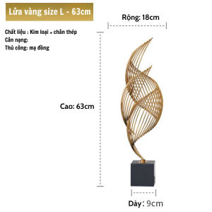 Mô hình Decor Phòng khách Nước và lửa Trang trí phòng khách sang trọng quà Khai trươg tân gia cao cấp Lilys decor house