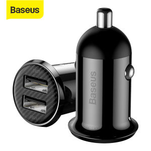 Baseus 4.8A USB Car Charger Mini Phone Charger in Car For iPhone 14 13 Pro Max 12 Pro Max Xiaomi Samsung Dual USB Charger for Macbook Pro ipad