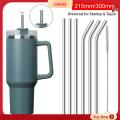 GAN 1Pcs Drinking Stainless Steel Straws Silver Straight Bent Replacement Straw Durable Reusable Cup Straw for Stanley 30oz 40oz Tyeso Cup. 
