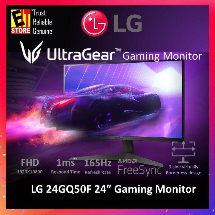 LG GAMING MONITOR ULTRAGEAR 24GQ50F 24" FULL HD 165HZ 1ms VA PANEL AMD ...