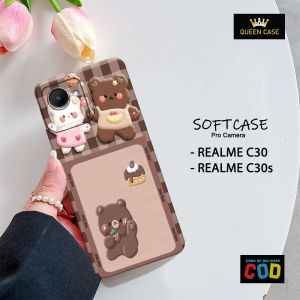 Case Realme C30 / C30s / Narzo 50i Prime - Queen Case - Motif Kartun - Softcase Pro Camera Lembut Lentur Dan Tebal - Casing - Cover - Karet - Kesing - Silikon - Silicone Case Ponsel Protection TPU Handphone - Queen Case