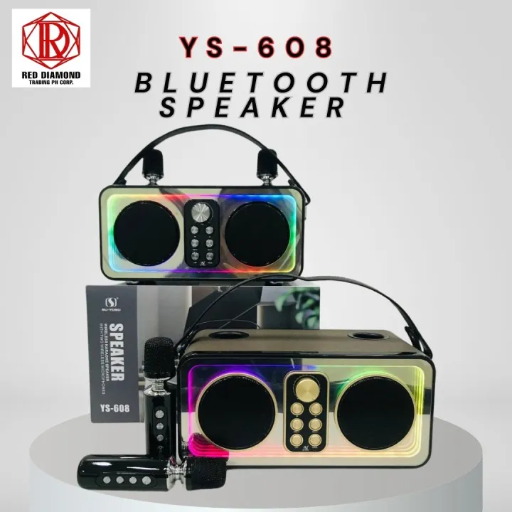 X-MagiTech RED DIAMOND Wireless Karaoke Bluetooth Speaker Home KTV with ...
