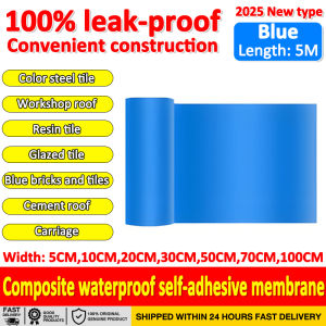 【50 years without leakage】waterproof tape for roof aluminium foil tape water proof tape roof leaking house and tent repairs ground wall multi-purpose repair tape waterproof tape anti leaking sealer tape For house and tent repairs 防水胶带耐高温
