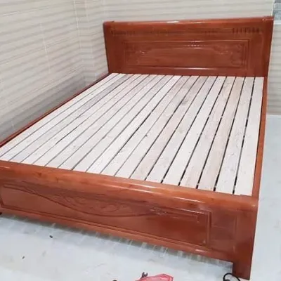 GIƯỜNG NGỦ 1m6x2m GỖ XOAN ĐÀO 100% TỰ NHIÊN