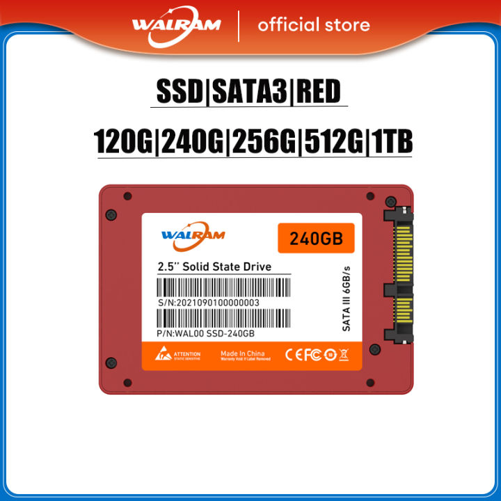 WALRAM SSD 512GB SSD 2.5 SATA3 SSD 1TB 500GB 256GB 240GB 128GB 120GB ...