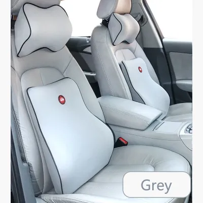 Car Headrest Pillow Memory Foam Lumbar Waist Support Backrest Pain Relief Neck Rest Pillow Car Seat Cushion