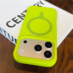 Vitality Dopamine Liquid Silicone Magnetic Case for iPhone 17 Pro Max For Magsafe AI Camera Control Button Protection Soft Cover