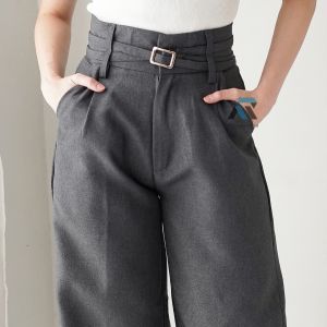 Rosemond.Id - Ghea Loose Pants Highwaist Kulot Straight Cut Wanita Celana Loose Panjang
