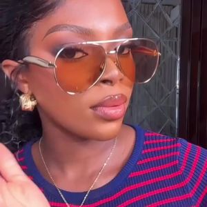 AU Kedun toad-shaped sunglasses metal 2025 New retro-style sunglasses with a sophisticated look perfect for street style and trendy fashion