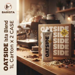 Oatside Barista Blend Oat Milk Plant Based Vegan No Lactose Non Dairy for Coffee Latte 1L 6 Pack
