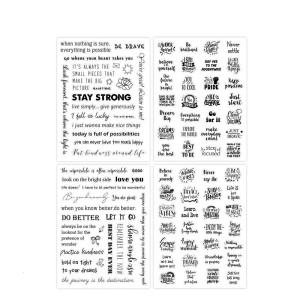 Encouragement Sticker Strong Adhesive Motivational Quotes Sticker For Scrapbooking Water Bottle Notebook Photo Album