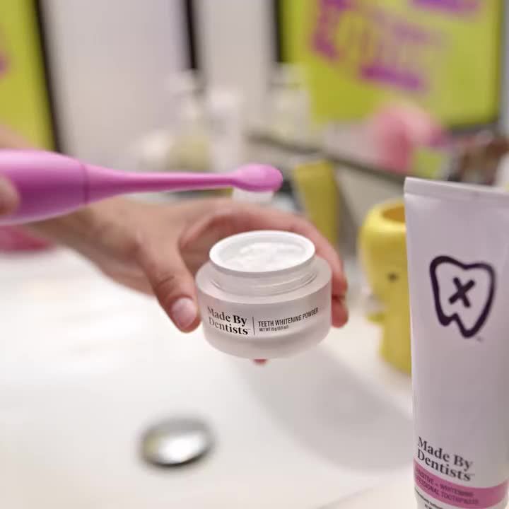 Made by Dentists Professional Teeth Whitening Powder - Remineralizing ...