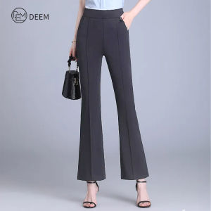 DEEM Flared Pants Wide Leg Trousers Wanita Seluar Panjang