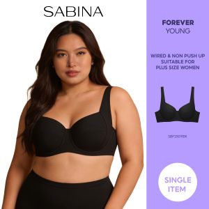 Sabina Plus Size Forever Young Level 1 Wired Bra SBF25019BK - Black