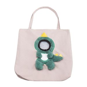 OUTOPEN Tote Bag Travel Cat Handbag Shoulder Bag Canvas Outdoor Cat Carrier Bag Rabbit Large Capacity Cats Dog Carrier Outdoor Use