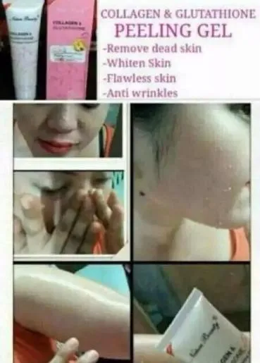monomola collagen and glutathione Set of 5 ) Monomola Collagen & Glutathione Perfect Magic Peeling Cream  Anti-Aging Moisturizing Cream Vitamin C Body Care - Lazada