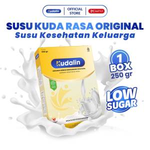 Kudalin Susu Kuda Untuk Redahkan Rematik & Nyeri Sendi - Rendah Gula - Berat 250 Gram - Paket 1 Box