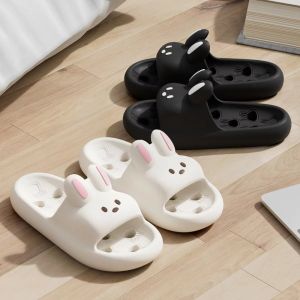 MINIMALUX Phim hoạt hình dễ thương Đồ dép đi trong nhà cho phụ nữ EVA mềm Dép có lỗ Đế dày trượt Không trượt Dép xỏ ngón Sử dụng tại nhà