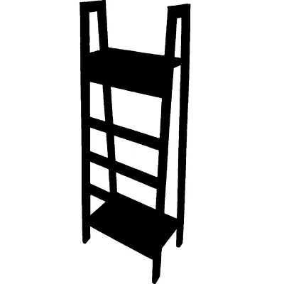 Ladder Hanger rak sajadah dan mukenah handuk sampiran pakaian tempat sholat kayu putih rak gantung