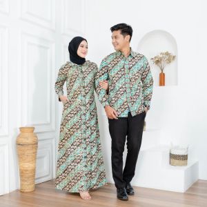 Couple Batik Gamis Tasya Exclusive Faaro
