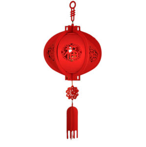 【iloverosemerry】Chinese New Year Red Lucky Lanterns Red Hanging Lanterns 3D Puzzle Lantern Festival Decorations