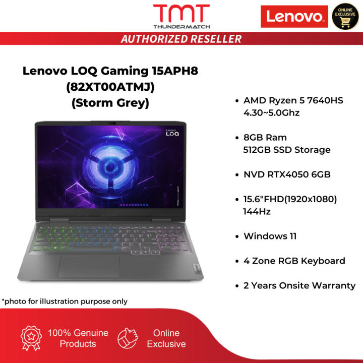 Lenovo LOQ Gaming 15APH8 Gaming Laptop (82XT00ATMJ) | AMD Ryzen 5 ...